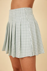 ONME Skirt Pleat Green