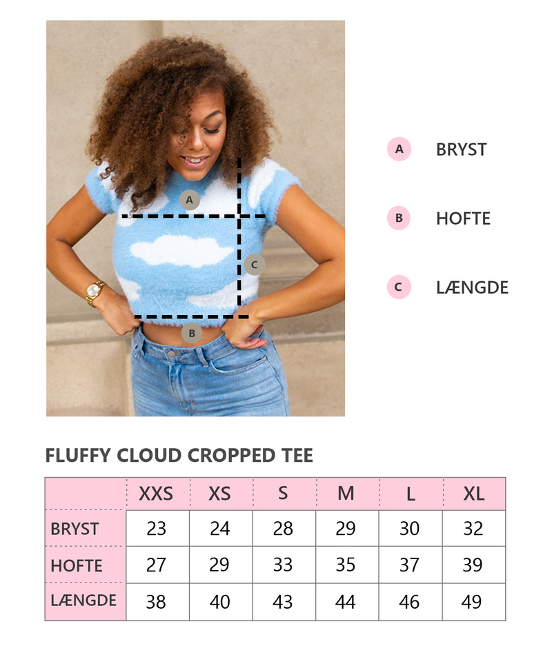 Fluffy Cloud Cropped Tee